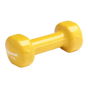 York PVC 2Kg Dipped Dumbbell