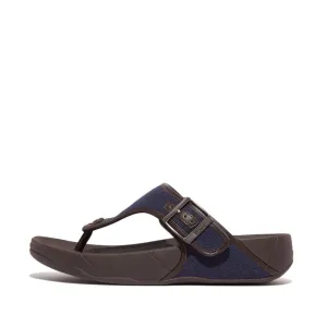 รองเท้าแตะแบบหูหนีบ ผู้ชาย รุ่น TRAKK II MENS BUCKLE TWO-TONE CANVAS TOE-POST SANDALS