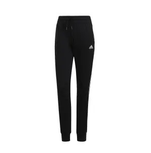 2 x Womens Adidas Essentials French Terry Logo 3-Stripes Black/ White Pants