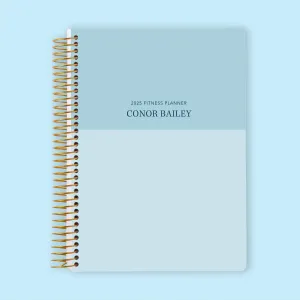 6x9 Fitness Planner - Blue Color Block