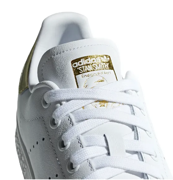 Adidas Originals scarpa sneakers da donna Stan Smith EE8836 bianco-oro