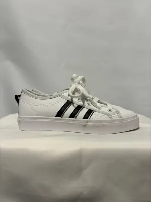 Adidas Originals White Nizza Lace Up Trainers 3