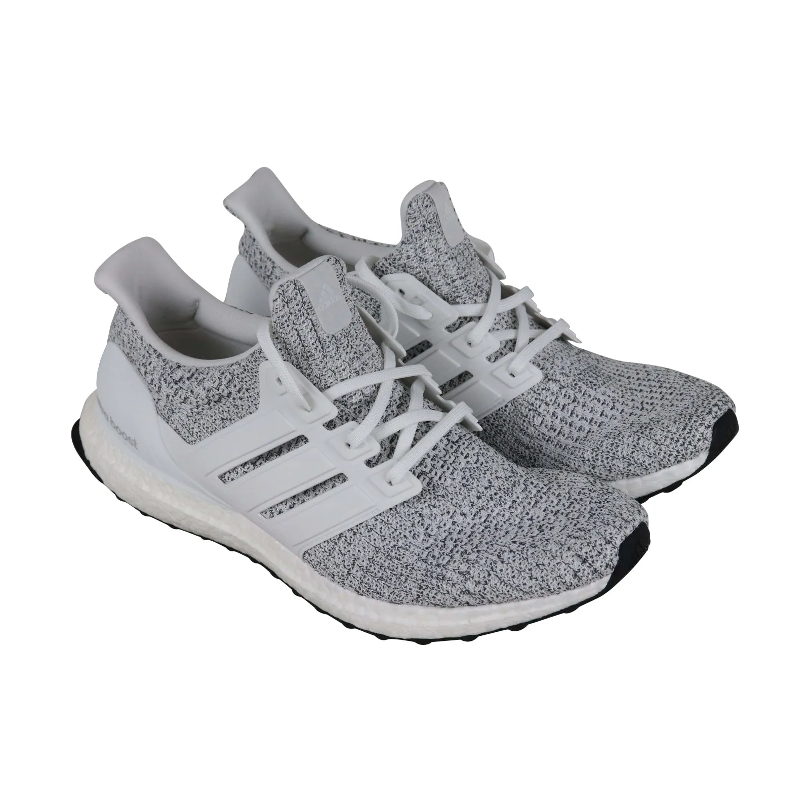 Adidas Ultra Boost F36155 Mens Gray Canvas Lace Up Athletic Gym Running Shoes