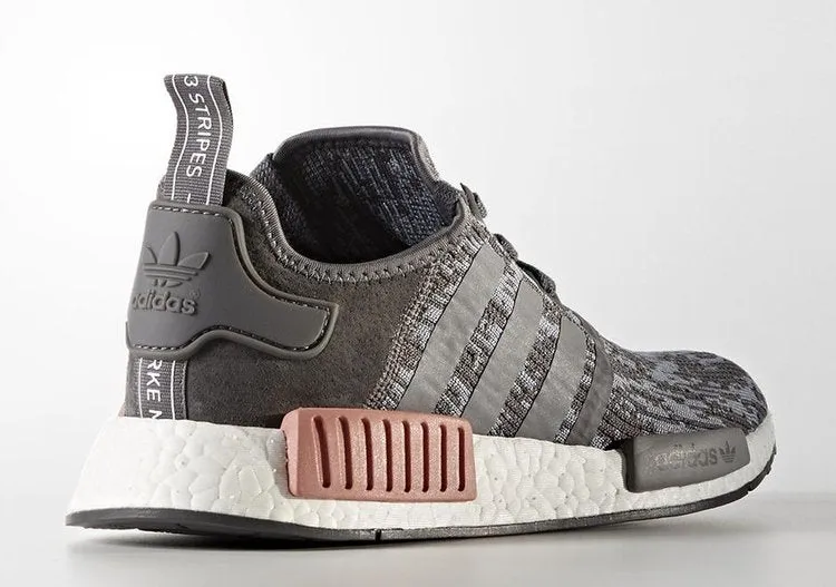 Adidas Wmns NMD_R1 'Heather Gray Raw Pink' sneakers, gray