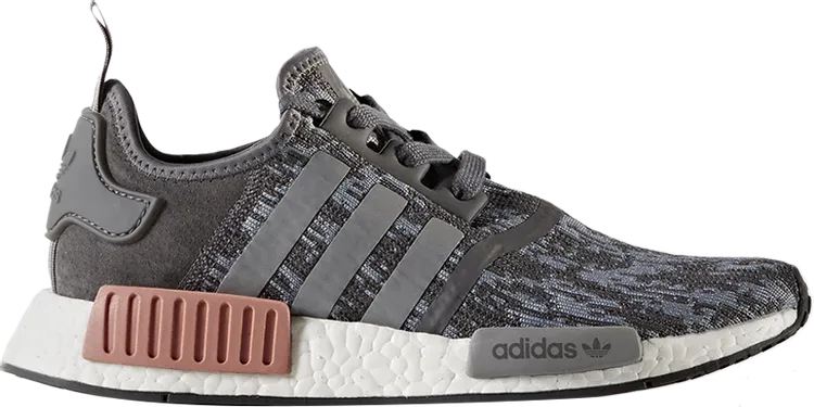 Adidas Wmns NMD_R1 'Heather Gray Raw Pink' sneakers, gray