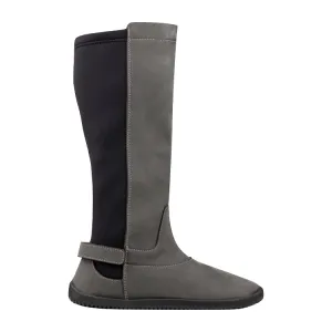 Ahinsa Barefoot Tall Boot Grey Nubuck