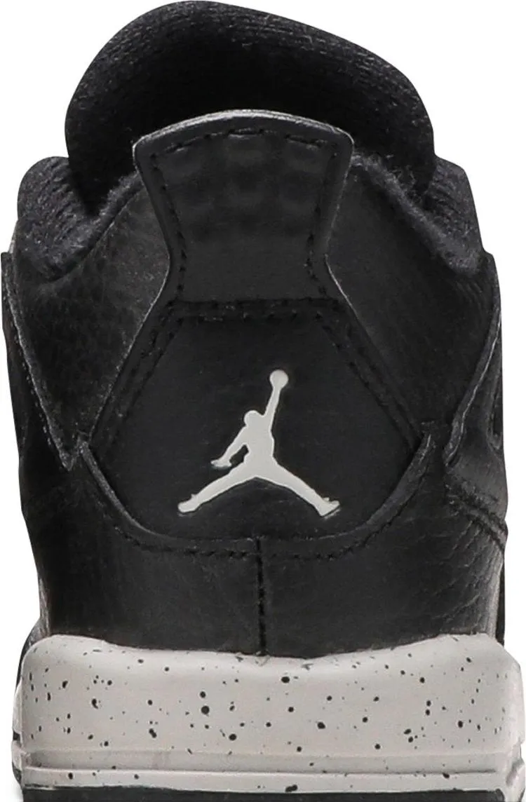 Air Jordan 4 Retro LS PS Oreo Sneakers, Black