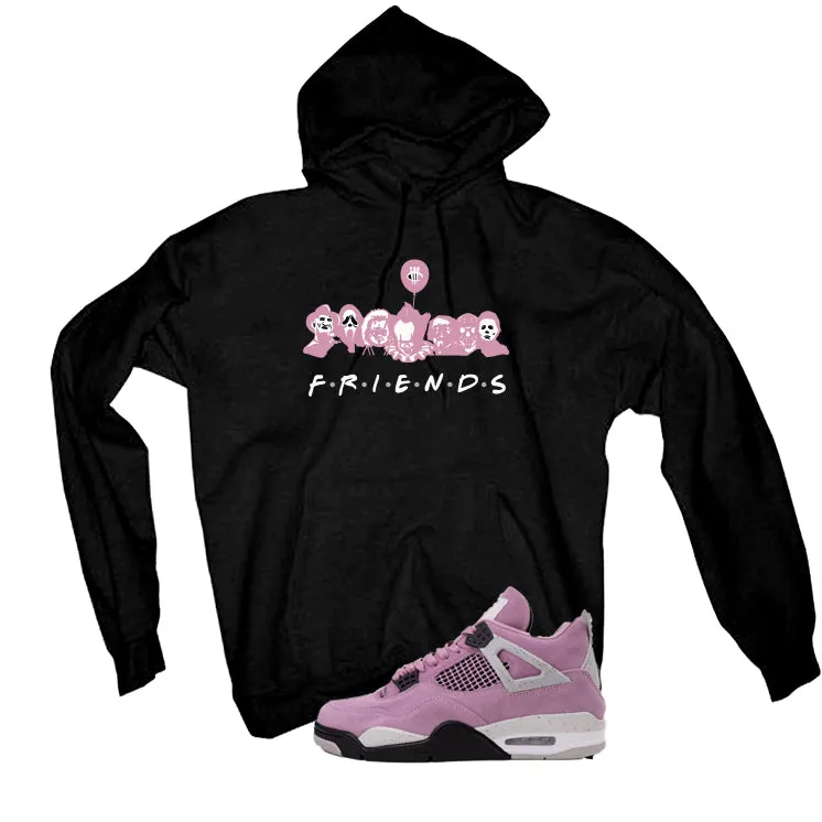 Air Jordan 4 WMNS Orchid Black T-Shirt (Friends)| illcurrency