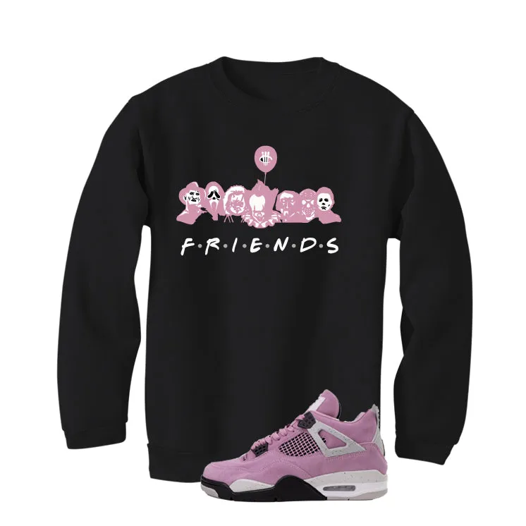 Air Jordan 4 WMNS Orchid Black T-Shirt (Friends)| illcurrency