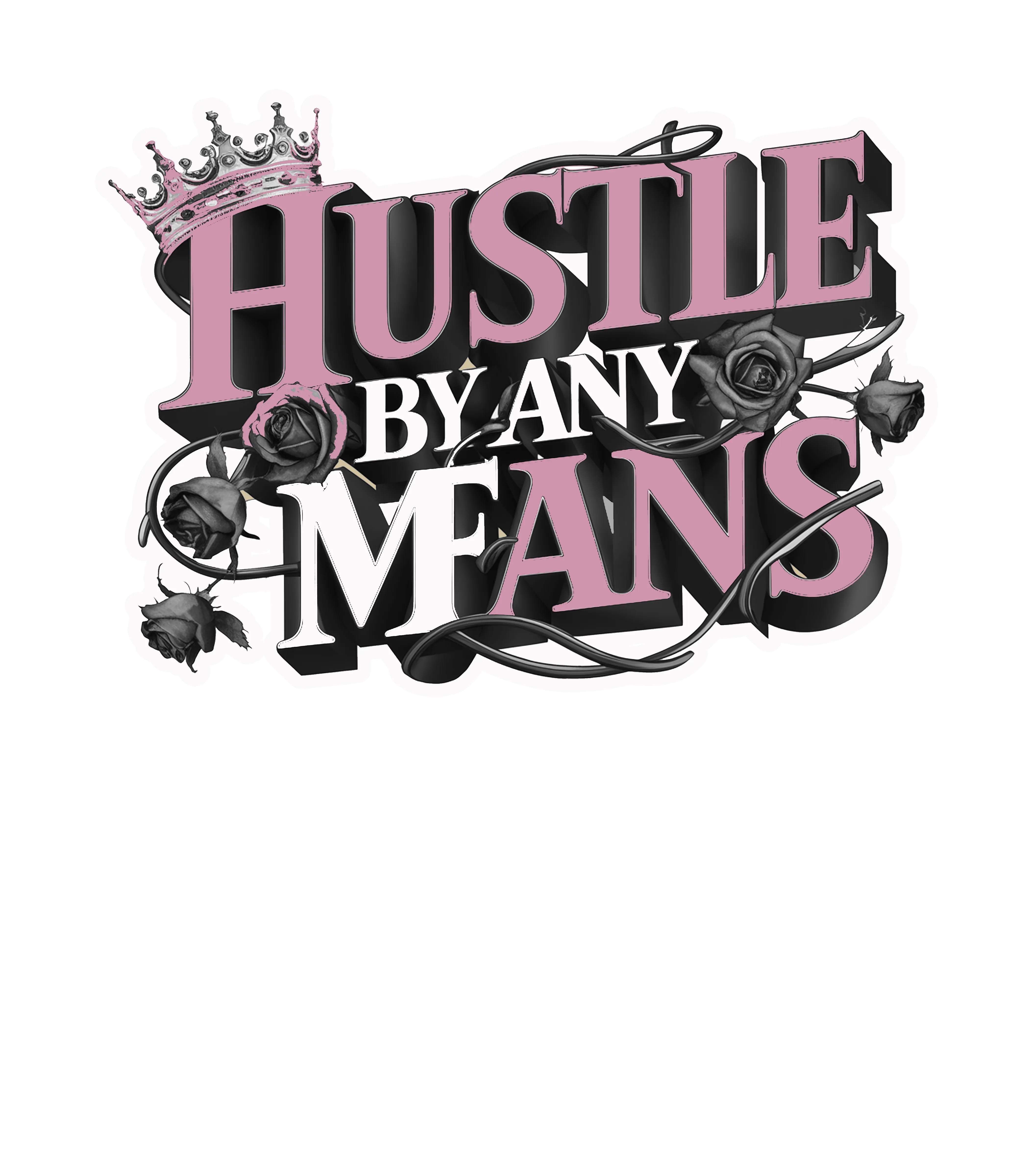 Air Jordan 4 WMNS Orchid Black T-Shirt (Hustle By Any Means)| illcurrency