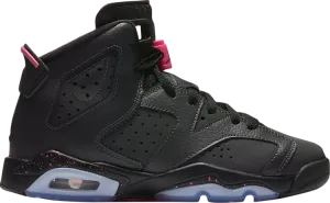 Air Jordan 6 Retro GS Hyper Pink sneakers, black