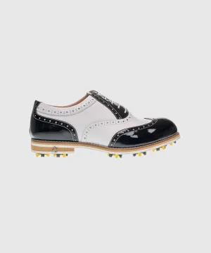 ALL CLASSIC Golf Noble Wingtip Classic Golf Shoes - Black Patent