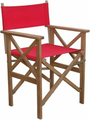 Anderson Teak CHF-2088 Director Folding Armchair with Canvas (Set of 2)