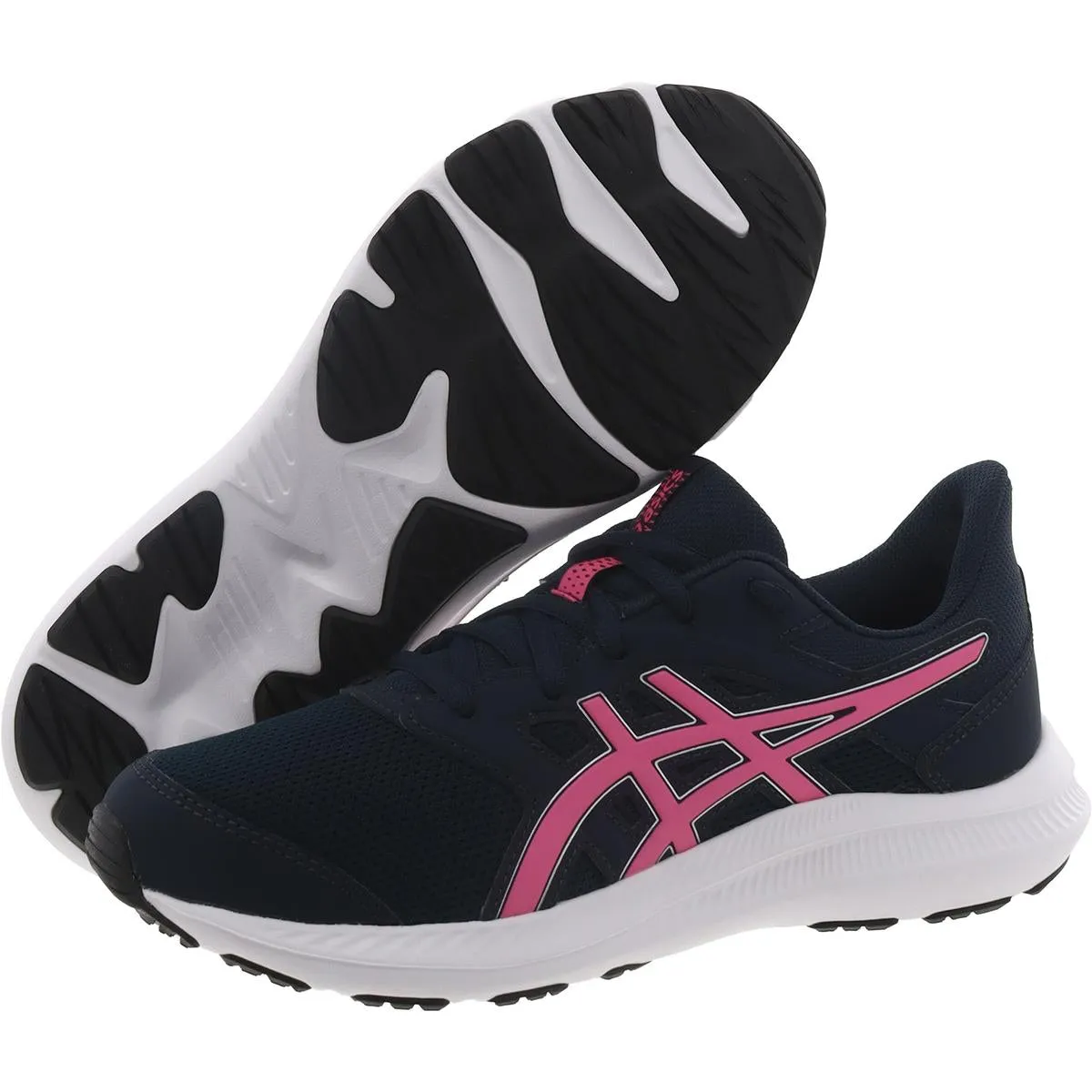 Asics Girls Jolt 4 GS Lace-Up Padded Insole Running Shoes