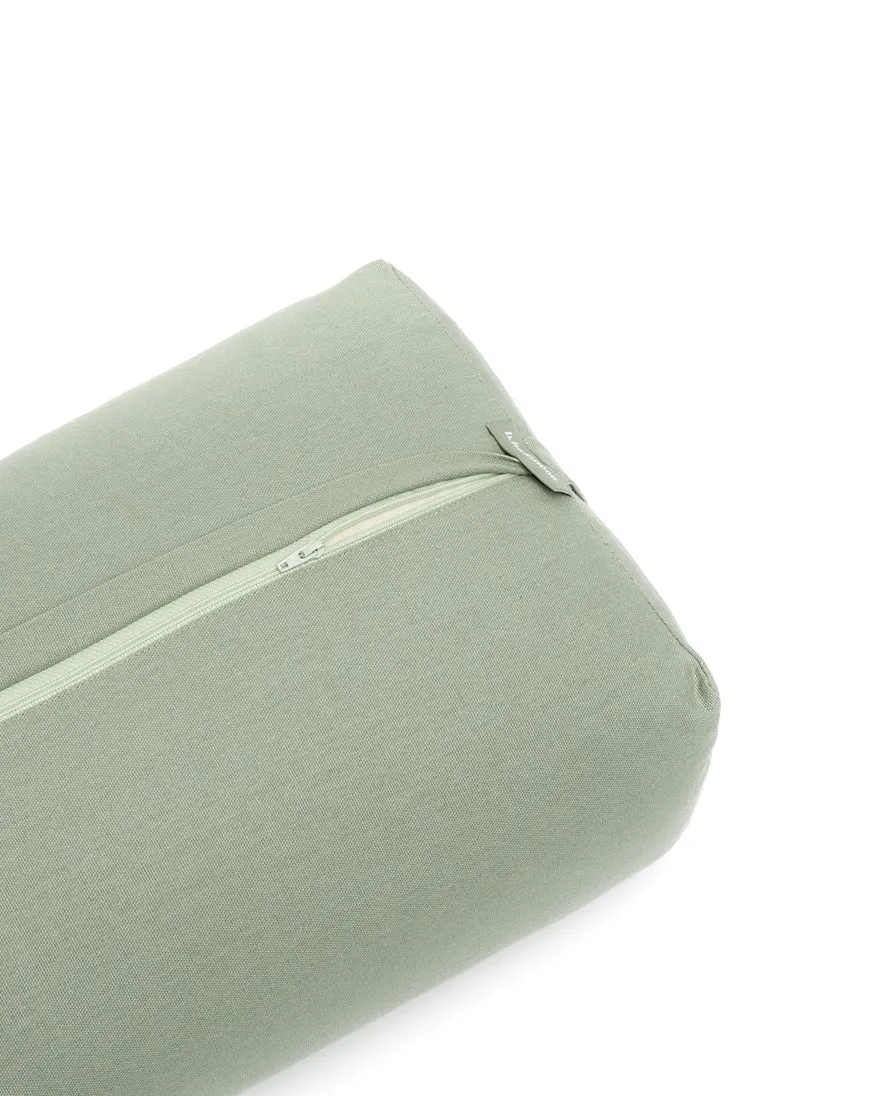 B, Halfmoon Cotton Rectangular Yoga Bolster