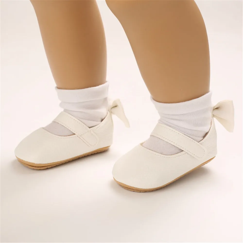 Baby Girls Bow Solid Princess Shoes Baby Shoe Wholesale