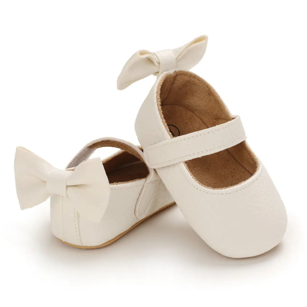 Baby Girls Bow Solid Princess Shoes Baby Shoe Wholesale