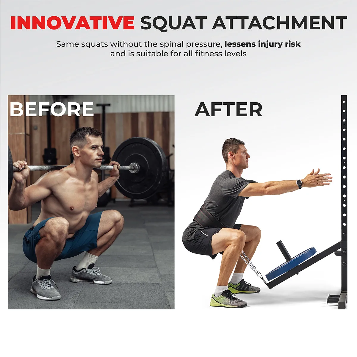 Belt Squat Attachment for Power Racks and Cages