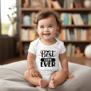 Best Oops Ever Bodysuit Design, Cute Baby Onesie, Personalized Baby Onesie, Custom Baby Bodysuit, Baby Shower Gift, Birth Reveal Baby Onesie