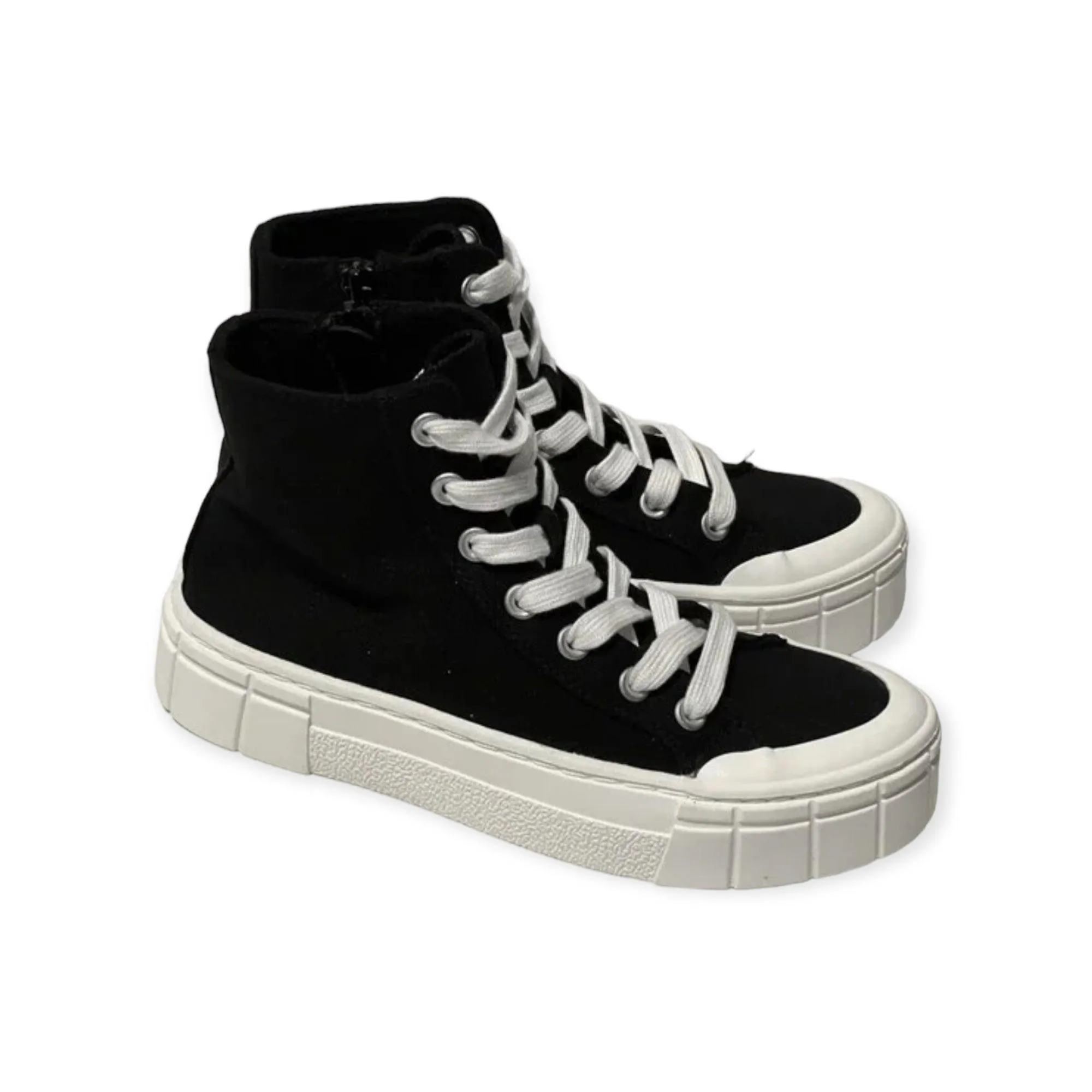 Black Canvas High Top Kicks