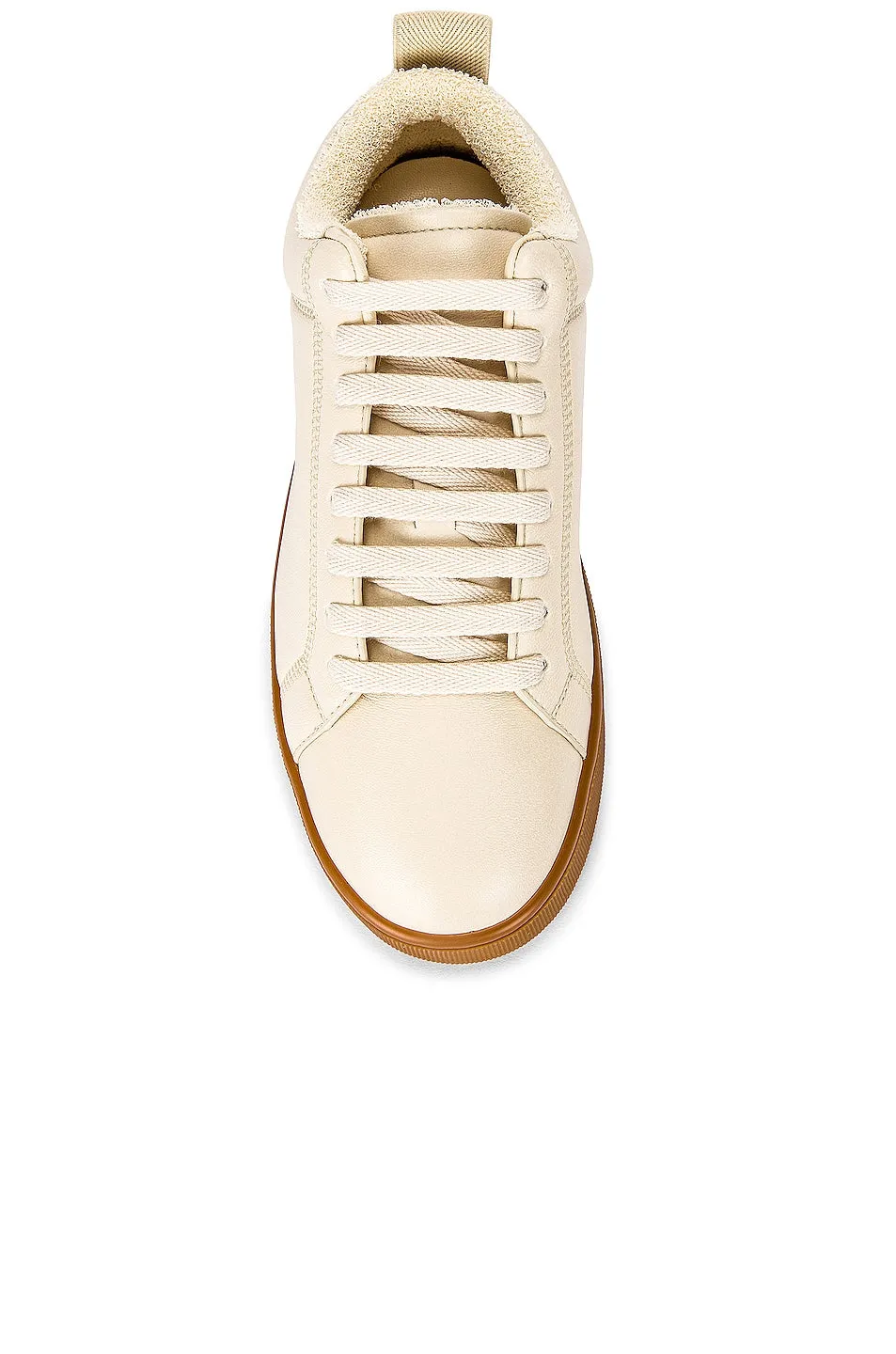 Bottega Veneta Lace Ups Sneakers, Sea Salt