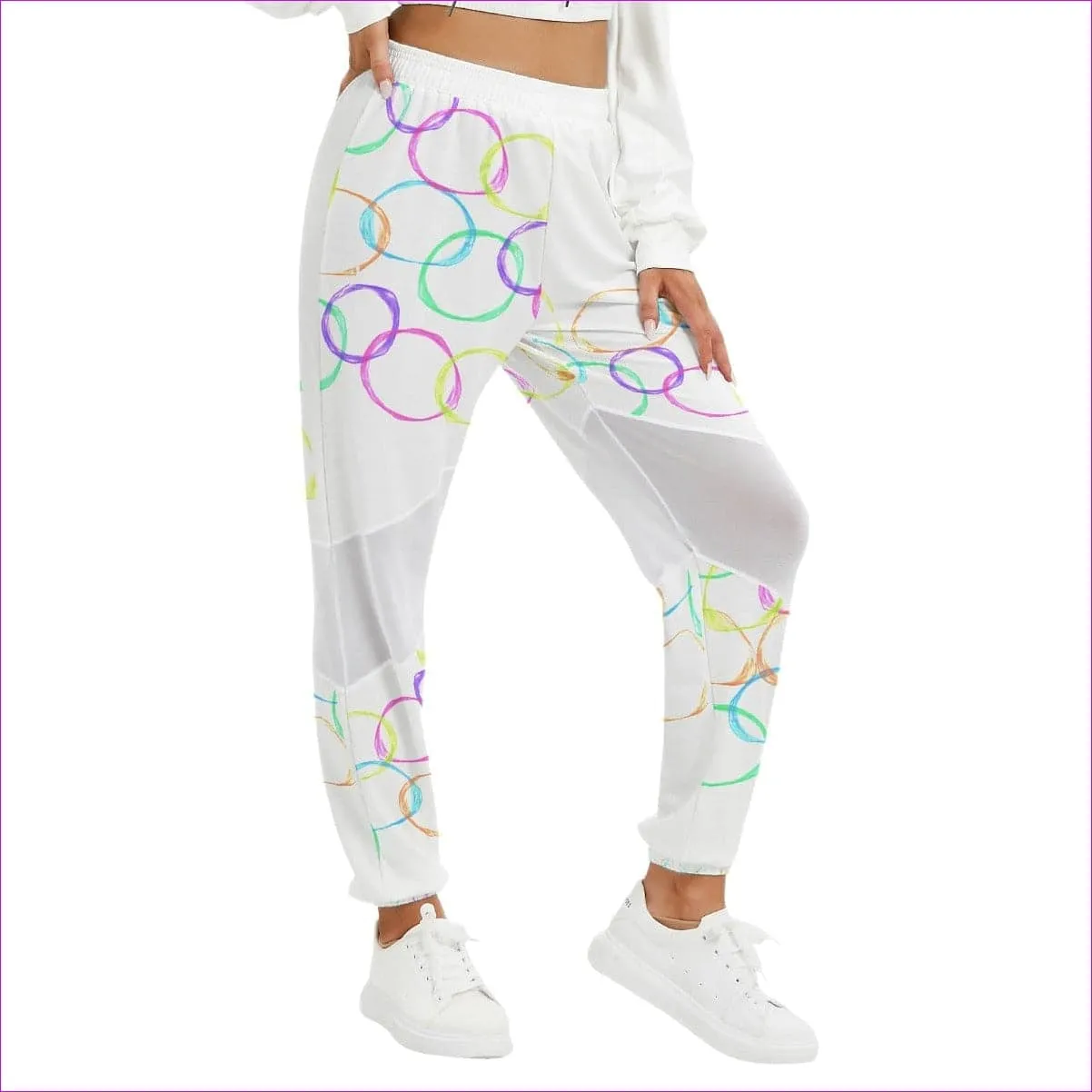 Bubbles Womens Mesh Panelled Track Pants