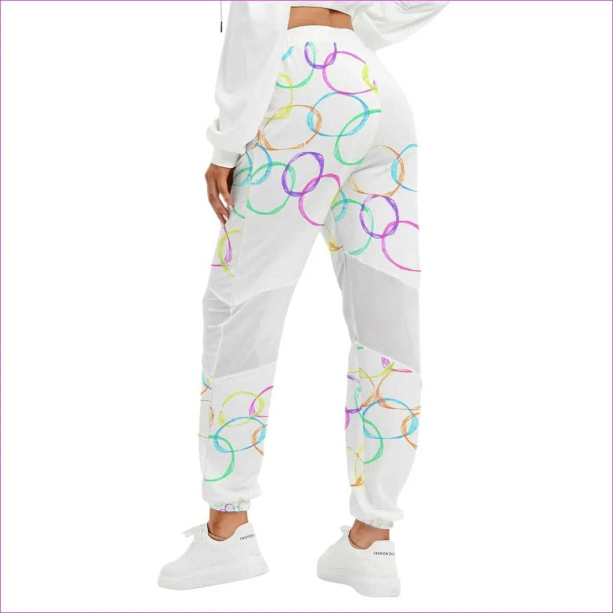 Bubbles Womens Mesh Panelled Track Pants