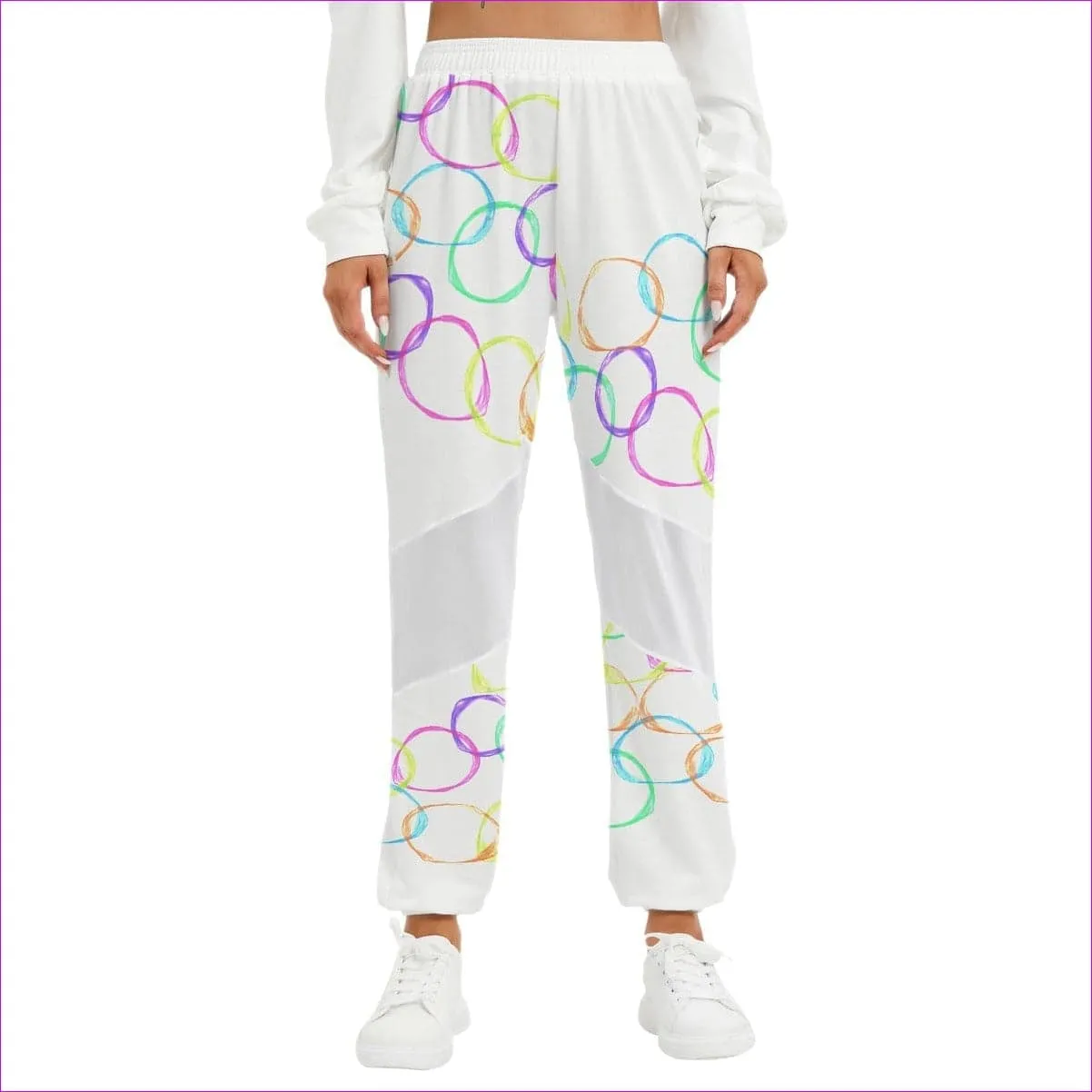 Bubbles Womens Mesh Panelled Track Pants