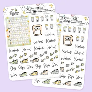 Bunny Season Fitness Stickers