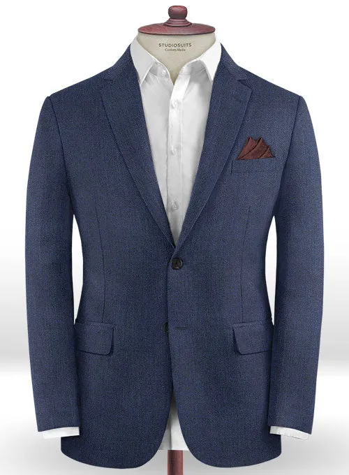 Caccioppoli Dapper Dandy Apelli Bottle Blue Wool Jacket