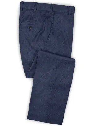 Caccioppoli Dapper Dandy Apelli Bottle Blue Wool Pants