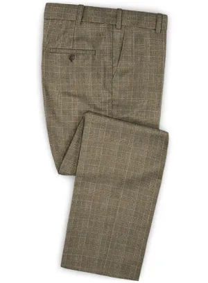 Caccioppoli Dapper Dandy Batito Brown Wool Pants