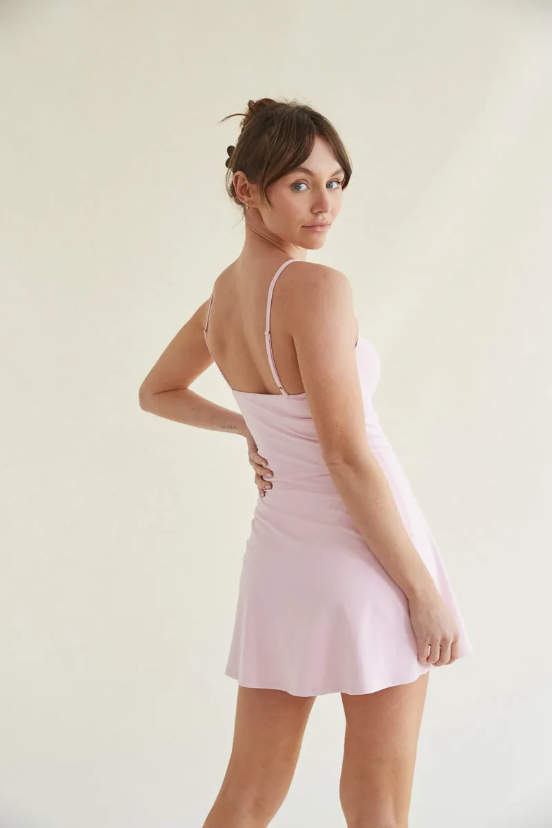 Carly Airbrush Tennis Dress in Pink