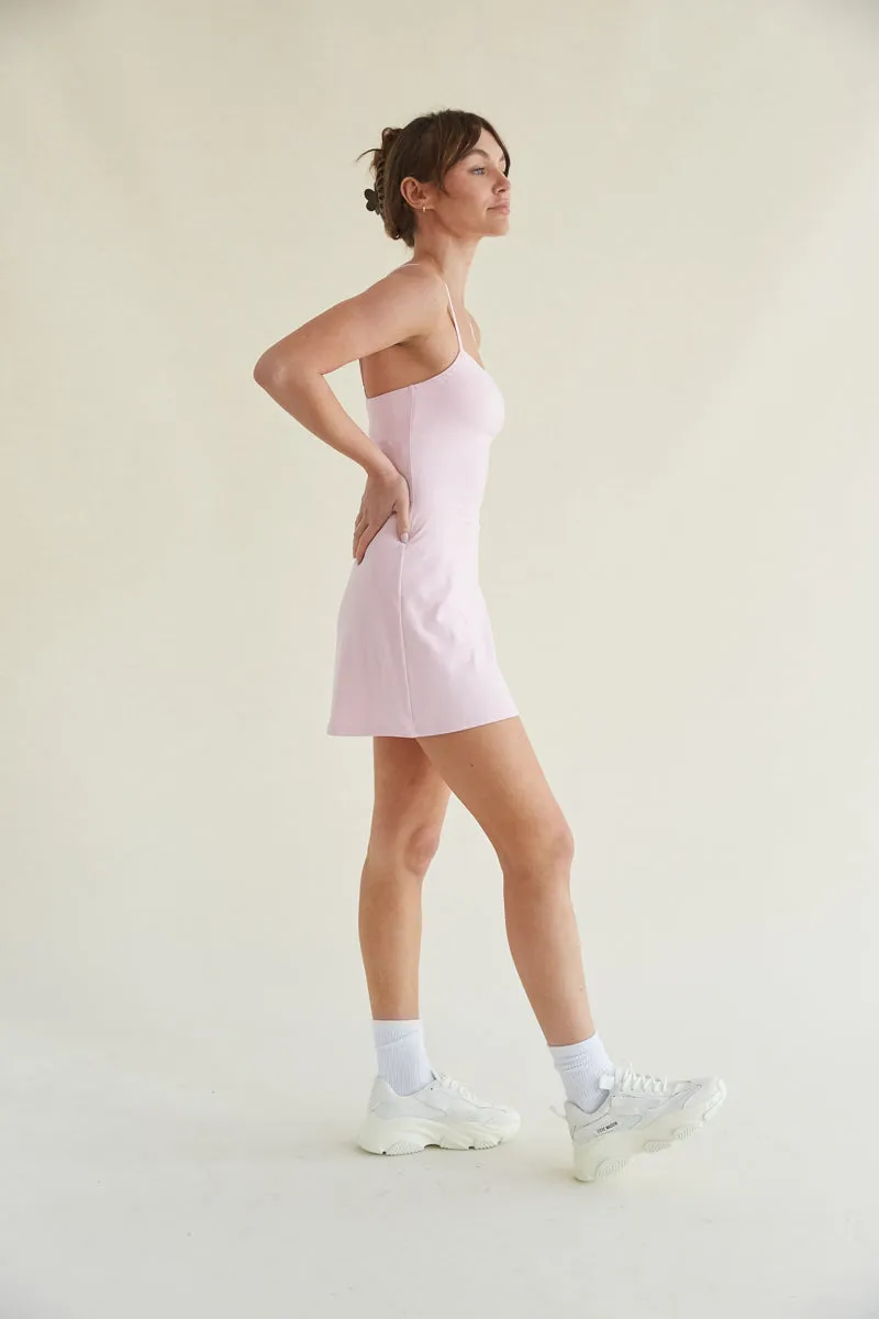 Carly Airbrush Tennis Dress in Pink