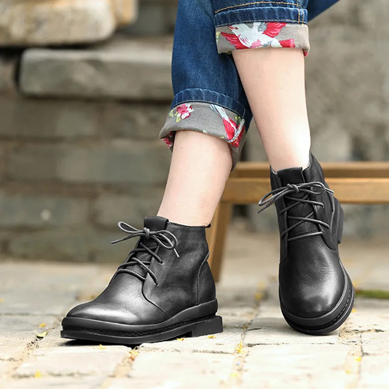 Casual Leather Martin Boots |Gift Shoes