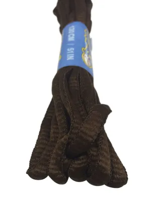 Chocolate Brown Oval Running Shoe Shoelaces - 6mm wide