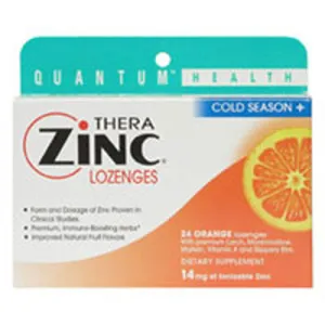 Cold Season  TheraZinc Lozenges ORANGE LOZENGES, 24 LOZ By Quantum Health