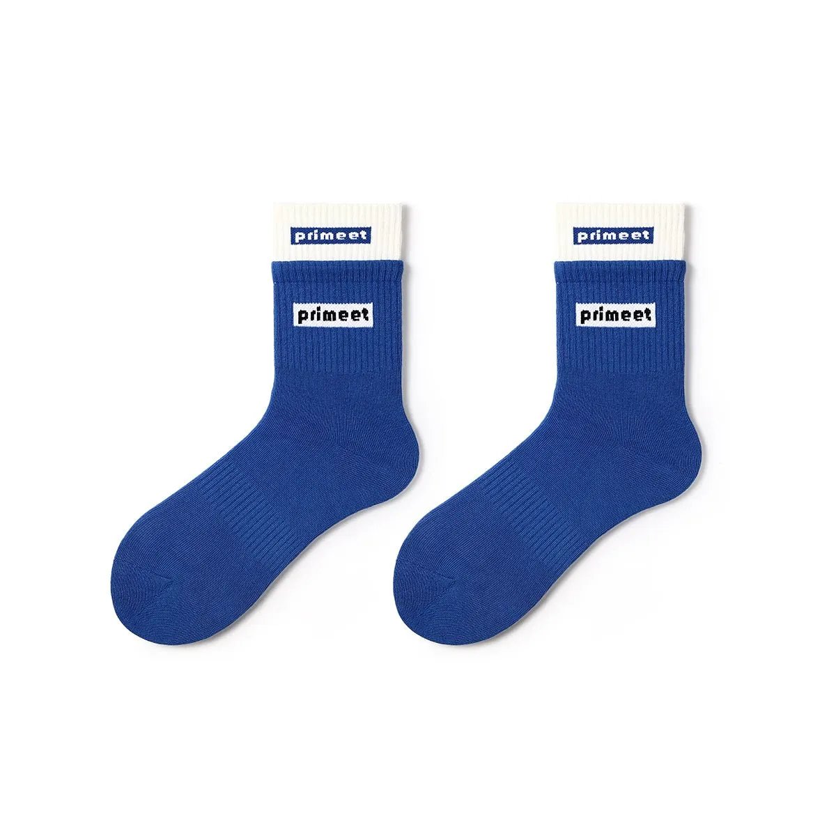 Color Contrast All-season Unisex 5pcs Crew Socks Set