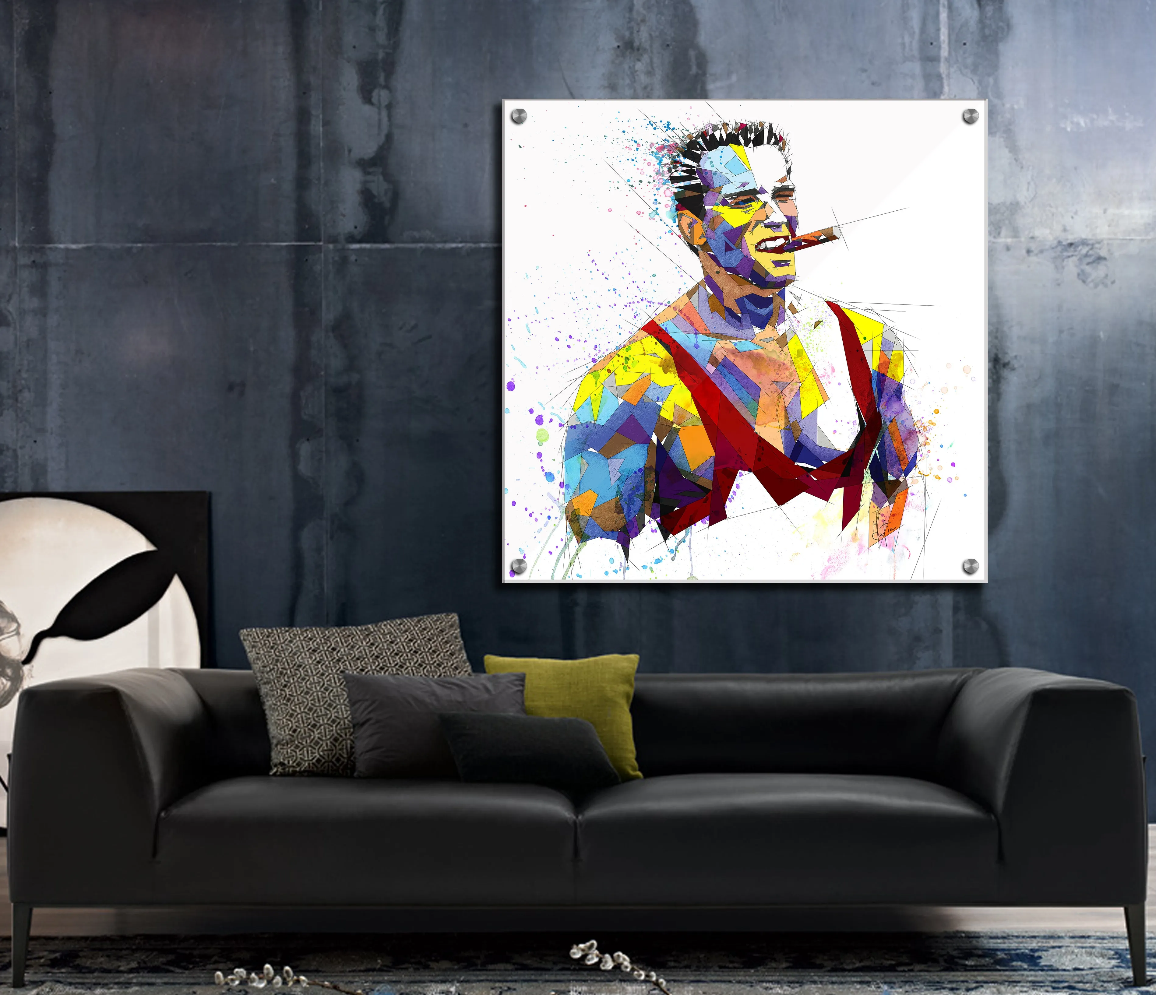 Contemporary Bodybuilding Canvas Art Inspired by Arnold Schwarzenegger // MOV-AS01