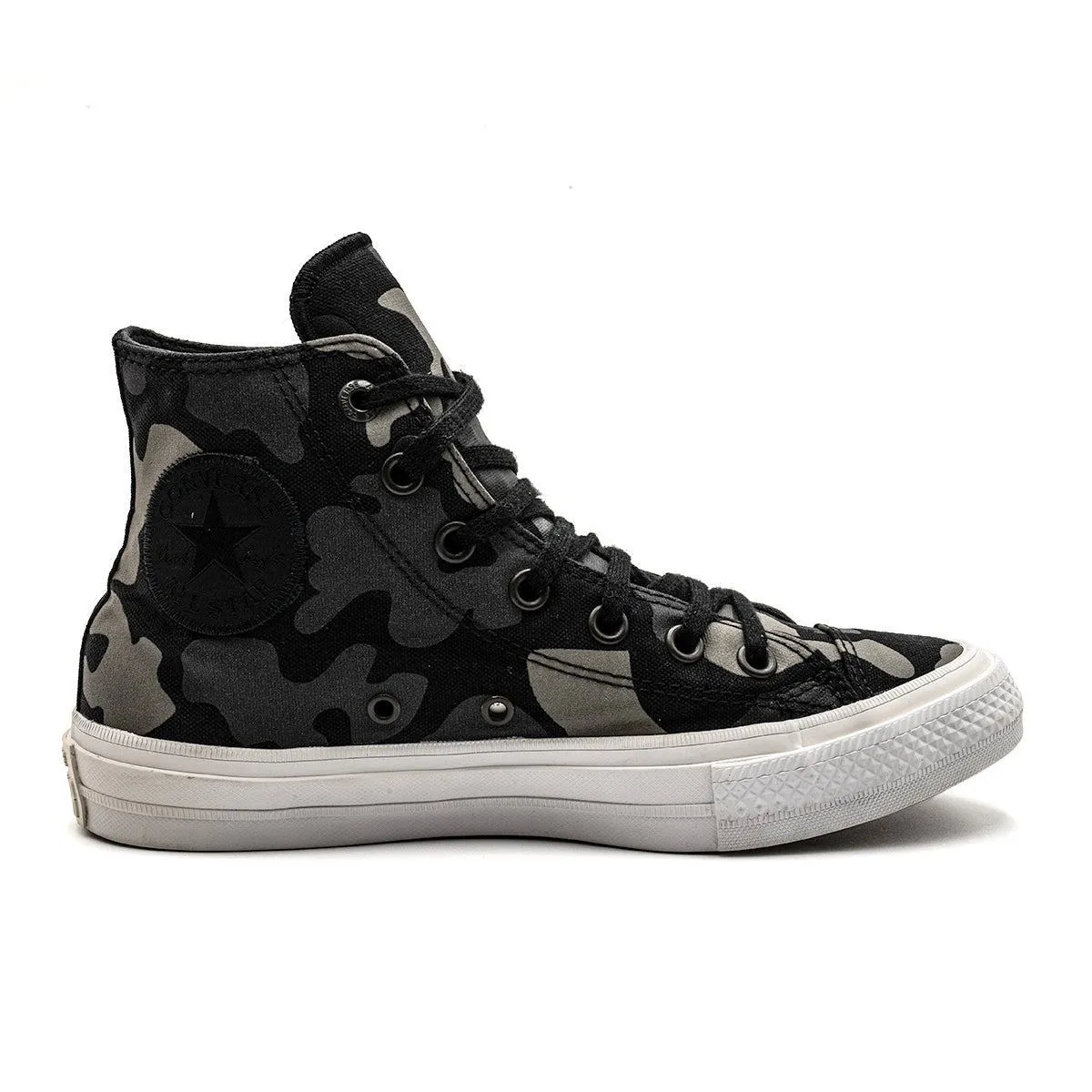 Converse Chuck Taylor All Star Hi Reflective Camo High-Top Sneakers Fabric Black Colour For Women