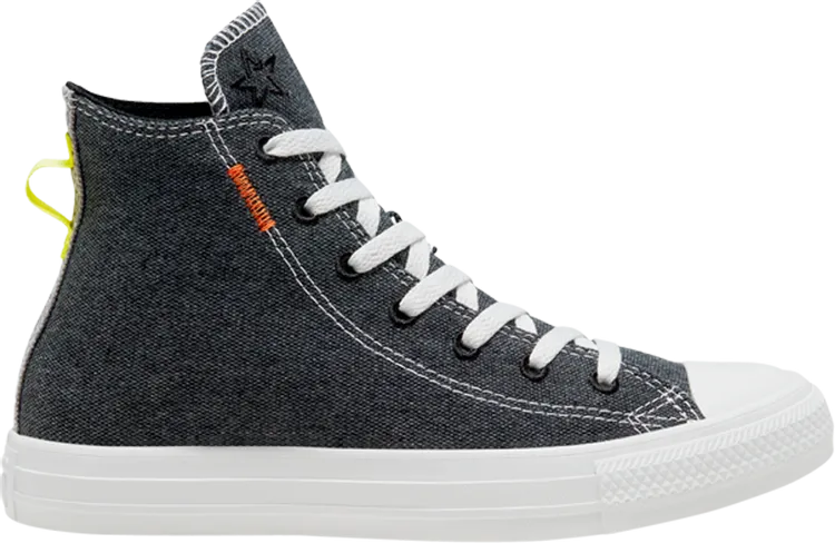 Converse Chuck Taylor All Star High Renew Black Venom Sneakers, Gray