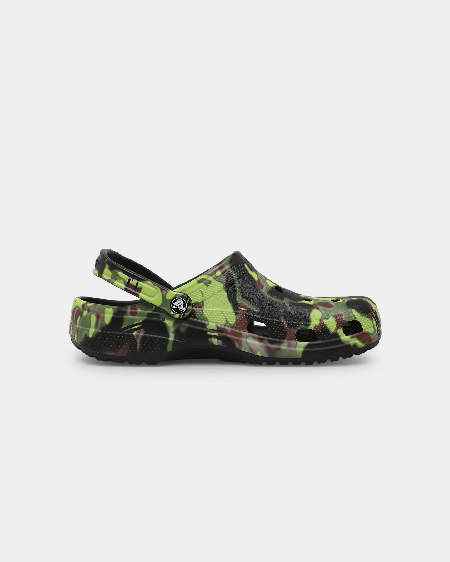 Crocs Classic Clog Spray Camo Black