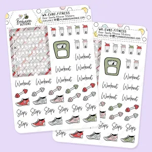 Dear Santa Fitness Planner Stickers