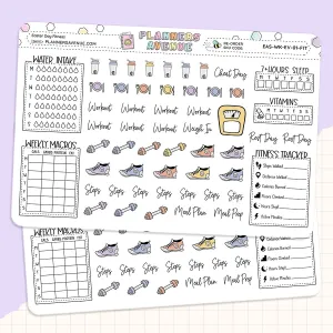 Easter Day Fitness Planner Stickers