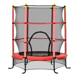 Easycomfort Tappeto Elastico per Bambini 3-10 Anni con Rete di Sicurezza e Pali Imbottiti, ?163x163cm