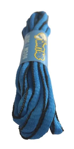 Electric Blue and Black Oval Running Shoe Shoelaces - 6mm wide