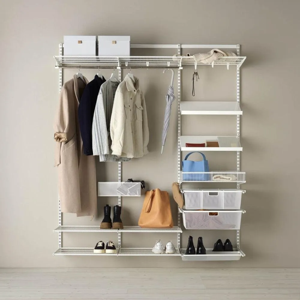 Elfa Ultimate Wardrobe Storage Solution W: 180 White