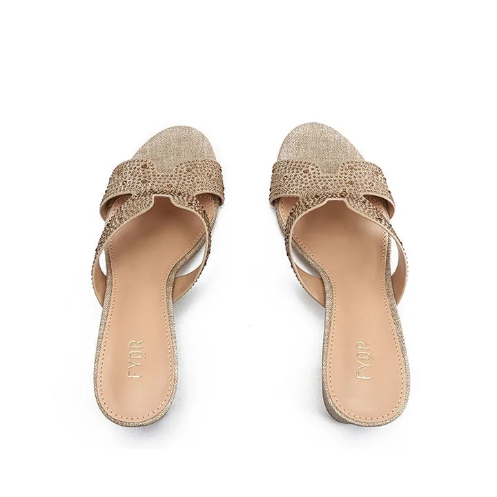 Embellished Round Toe Mule BB 53