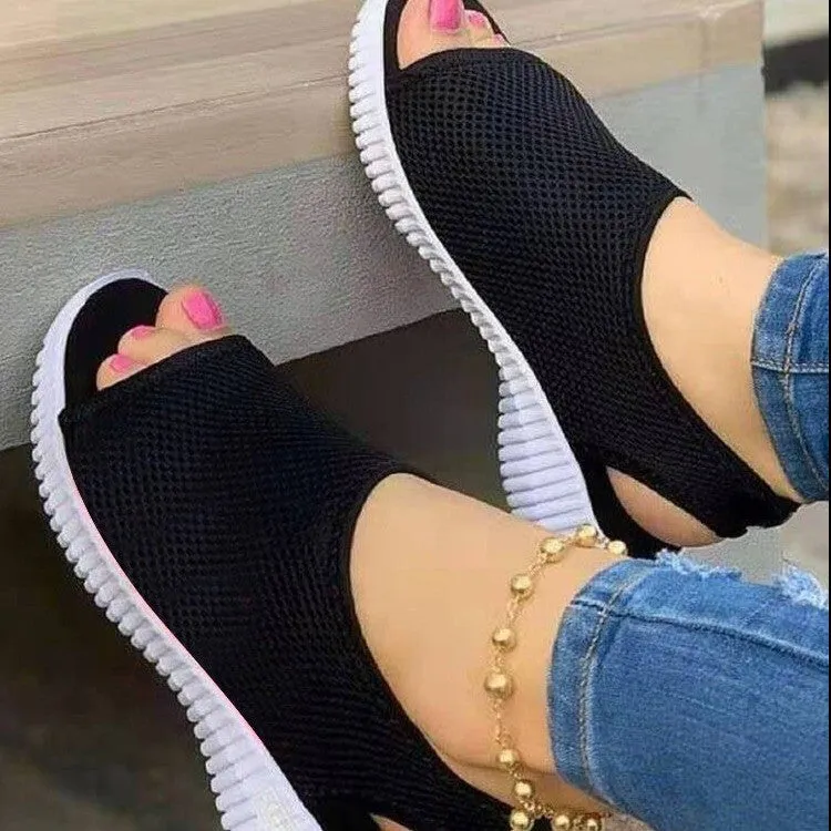 Fashion Casual Mesh Sports Sandals - Women's shoes