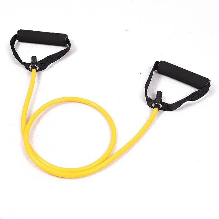 Fitness Exercise Resistance Bands Stretch Elastic Rope Workout Yoga Rally Muscle Training Exercise Rope, Size:5*8*1200mm, Random Color Delivery